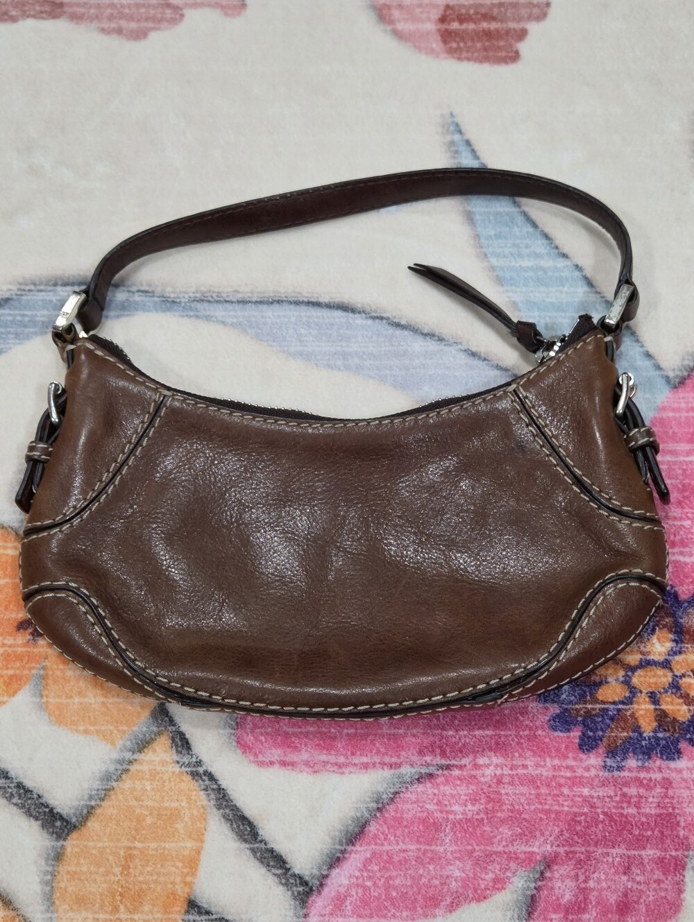 Michael Kors Brown Leather Mini Handbag